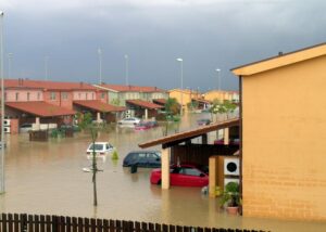 Flooded Homes in need of a water damage restoration contractor