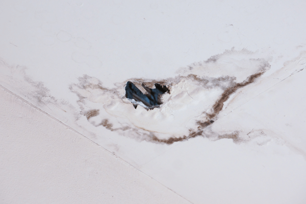 ceiling leak in need of a roof leak repairs