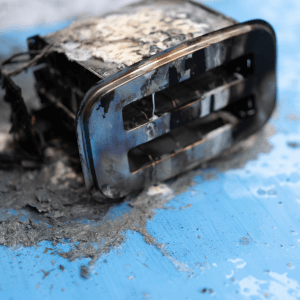 Household Electrical Toaster after a Fire 